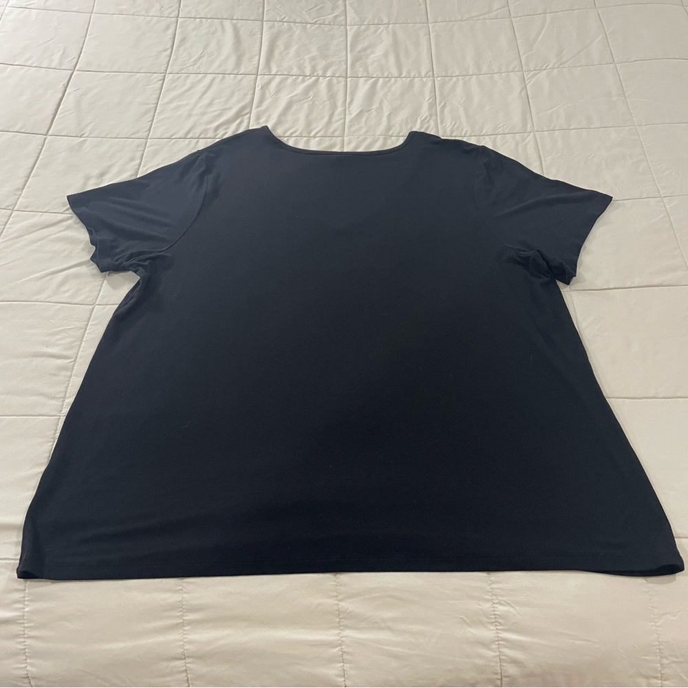 Old Navy Luxe Size XL Black Short Sleeve T Shirt Soft Stretch